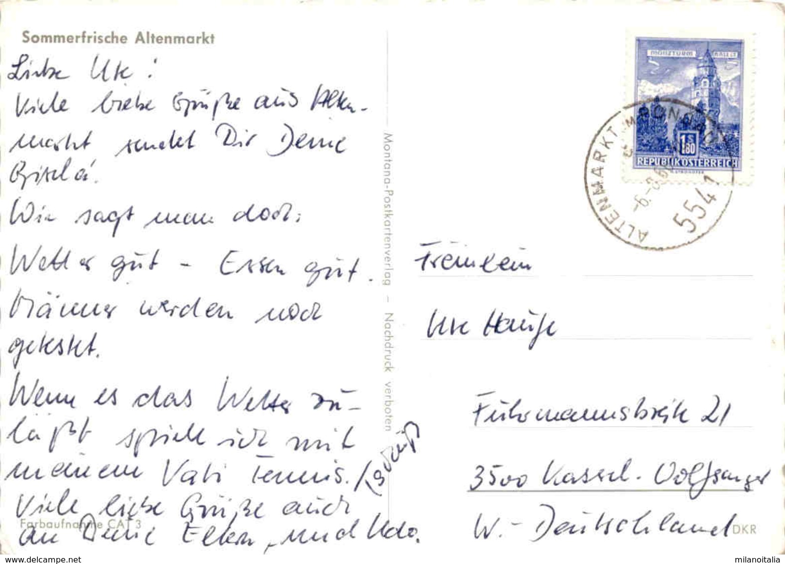 Sommerfrische Altenmarkt (3) * 6. 8. 1968 - Altenmarkt Im Pongau