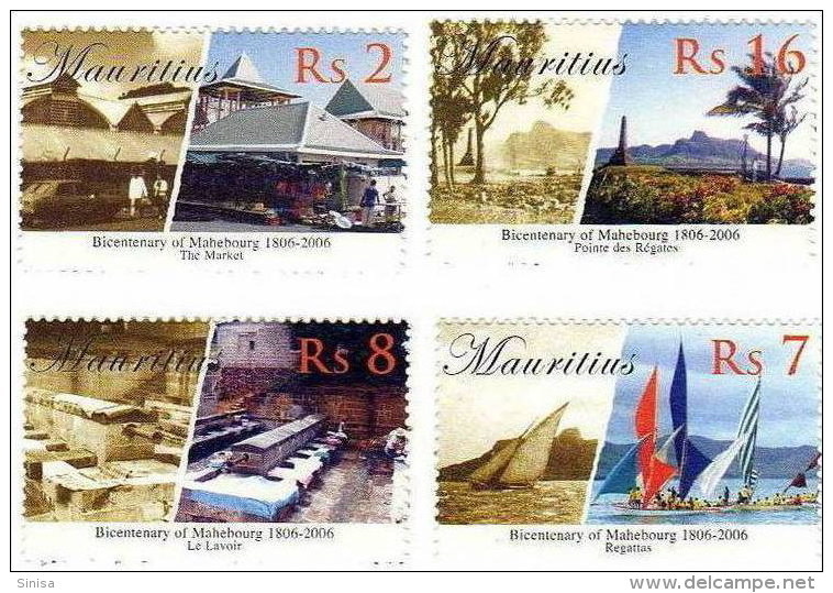 Mauritius / Bicentenary Of Mahebourg / Regata, Regats, Boats - Mauricio (1968-...)