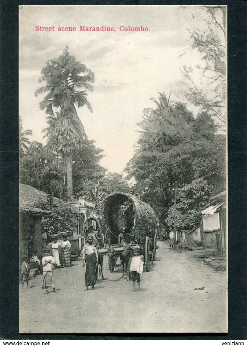 CPA - COLOMBO - Street Scene Marandine, Animé - Sri Lanka (Ceylon)