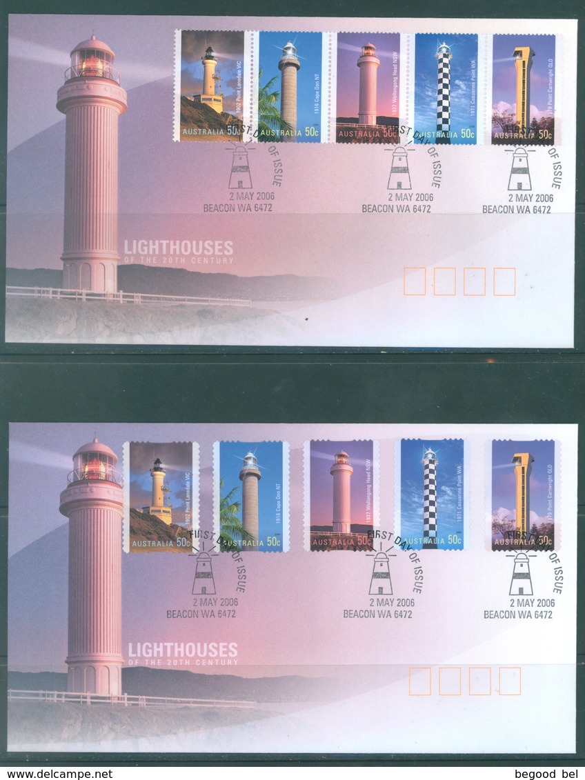 AUSTRALIA  - FDC - 2.5.2006 - LIGHTHOUSES - Yv 2535-2544 - Lot 18588 - Premiers Jours (FDC)