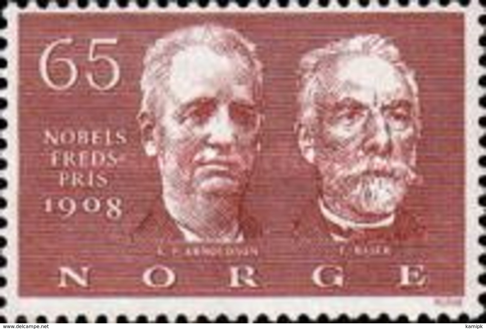 Norway - The 60th Anniversary Of The Nobel Peace-1968 - Gebruikt