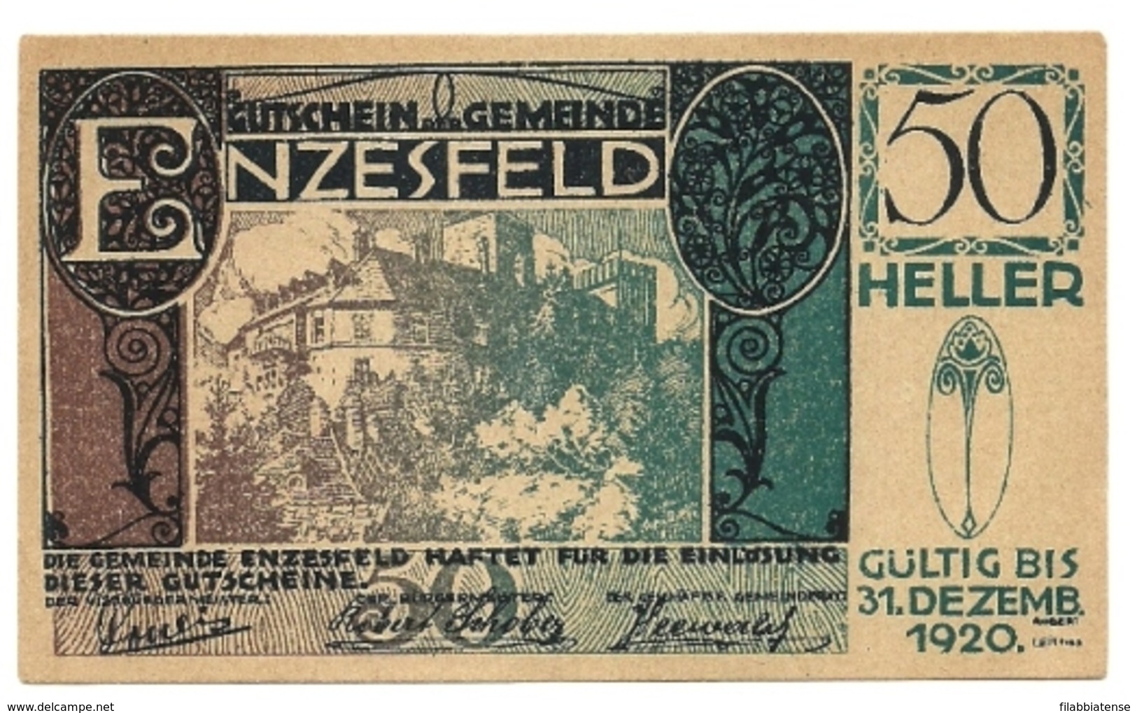 1920 - Austria - Enzesfeld Notgeld N76   ----- - Austria