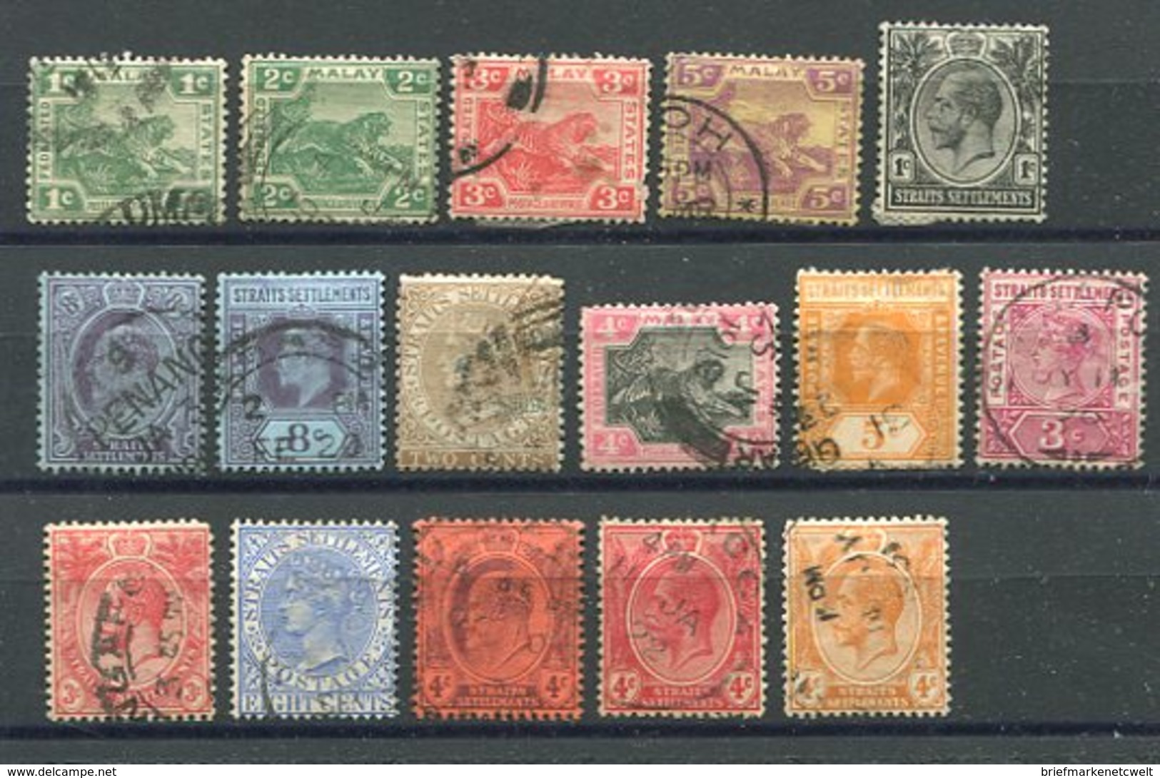 Mal. Staaten / Int. Lot (1/427) - Lots & Kiloware (mixtures) - Max. 999 Stamps