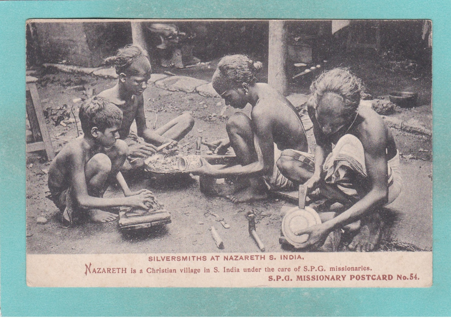 Old Post Card Of Silversmiths At Nazareth, Tamil Nadu. India,J33. - India