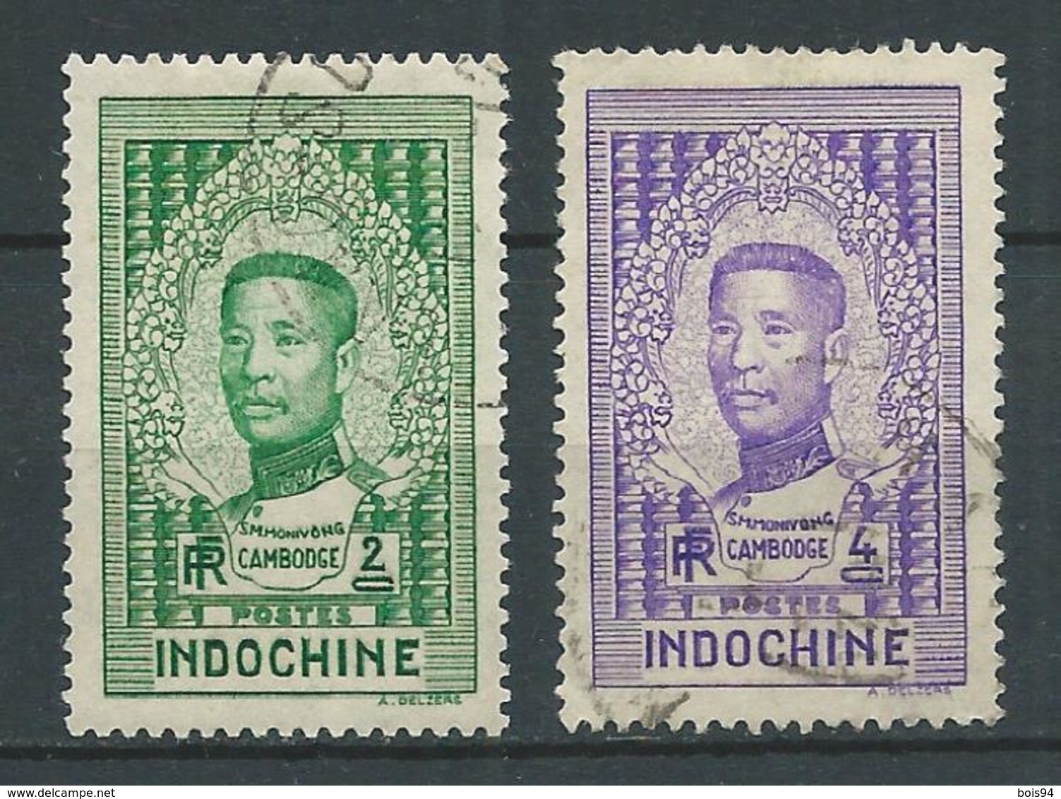 INDOCHINE 1936 . N°s 183 Et 184 . Oblitérés . - Gebraucht