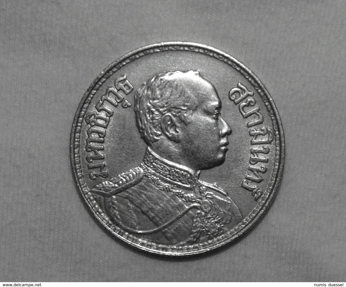 Silber/Silver Thailand Rama VI, 1916/Year 2459, 1 Baht Funz/AU - Thailand