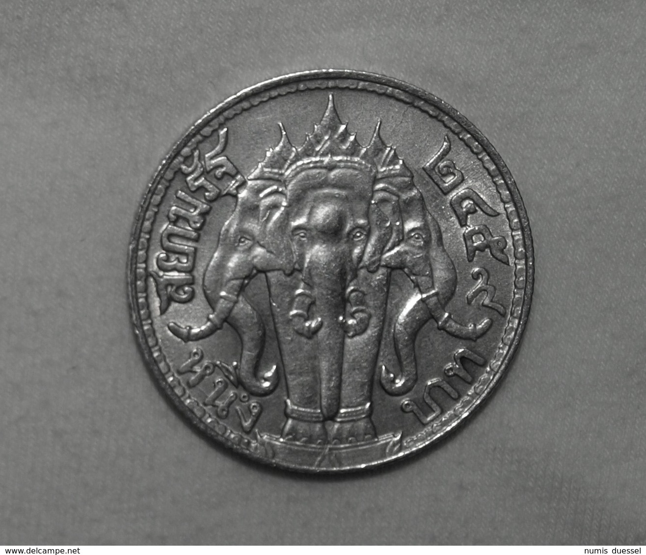 Silber/Silver Thailand Rama VI, 1916/Year 2459, 1 Baht Funz/AU - Thailand