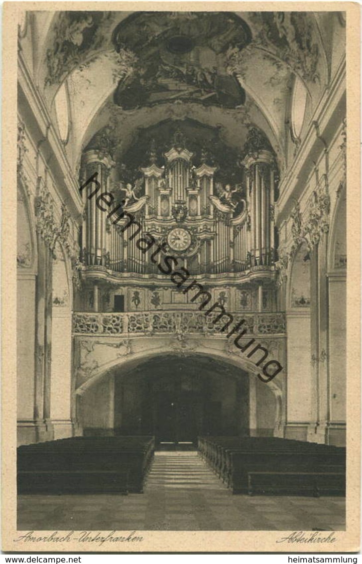 Amorbach - Abteikirche - Orgel - Verlag Wilh. Gerling Darmstadt - Kirchen U. Kathedralen