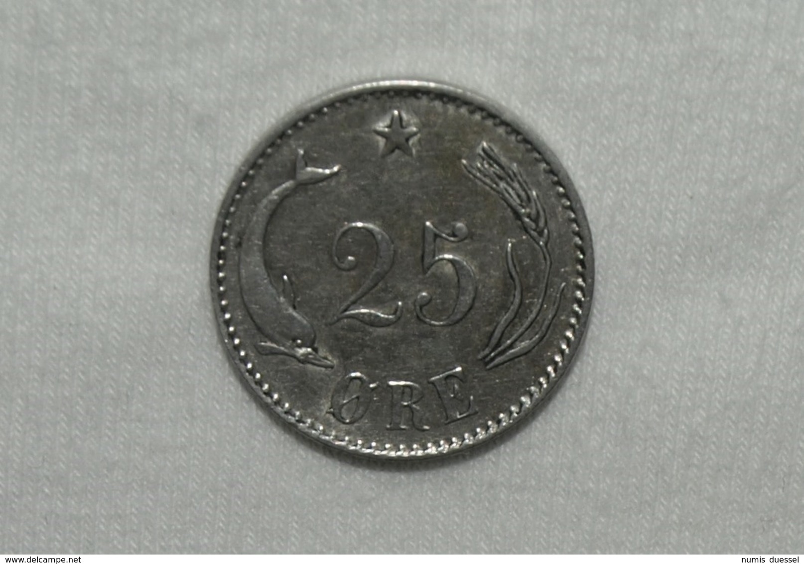 Silber/Silver Denmark/Dänemark Christian IX, 1891 CS, 25 Öre Vz+/xf+ - Dänemark