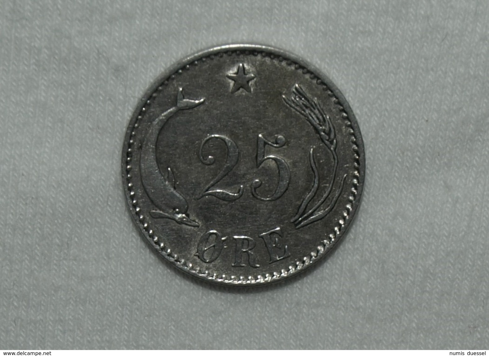 Silber/Silver Denmark/Dänemark Christian IX, 1891 CS, 25 Öre Vz+/xf+ - Dänemark