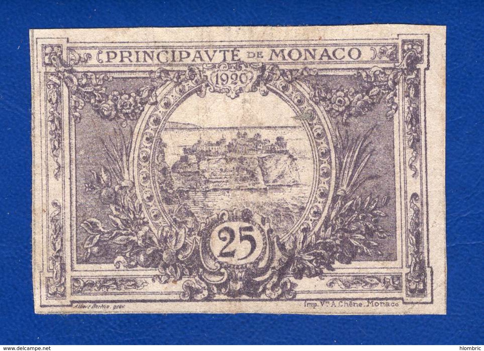 Monaco  25  Cents  1920 - Monaco