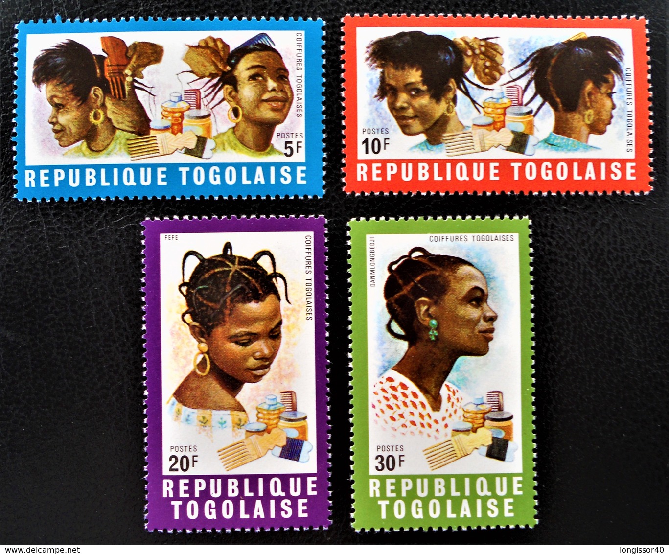 COIFFURES TOGOLAISES 1970 - NEUFS ** - YT 654/57 - MI 780/83 - Togo (1960-...)