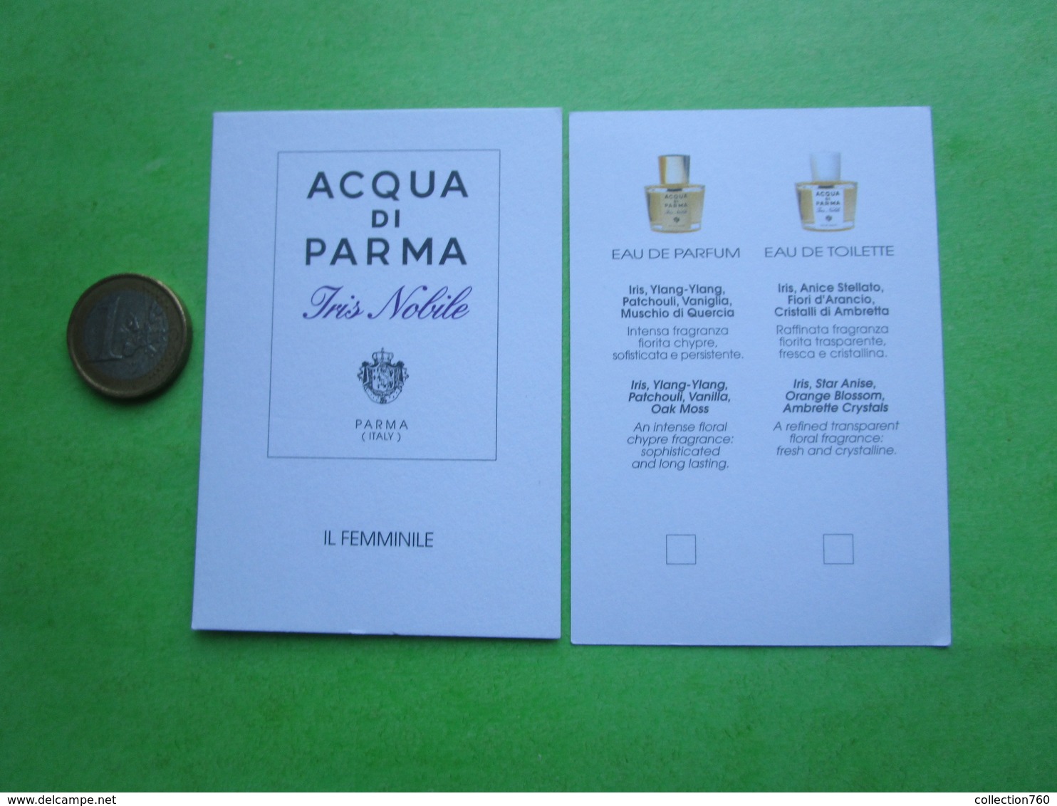 ACQUA DI PARMA -  Carte Parfumée - Modernes (à Partir De 1961)