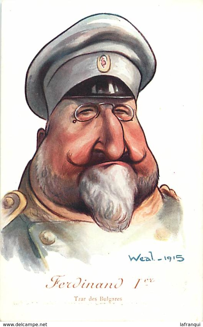 Themes Div-ref Z373-guerre 1914-18-illustrateurs -illustrateur Weal 1915  -personnages -bulgarie -ferdinand 1er - - Bulgarie