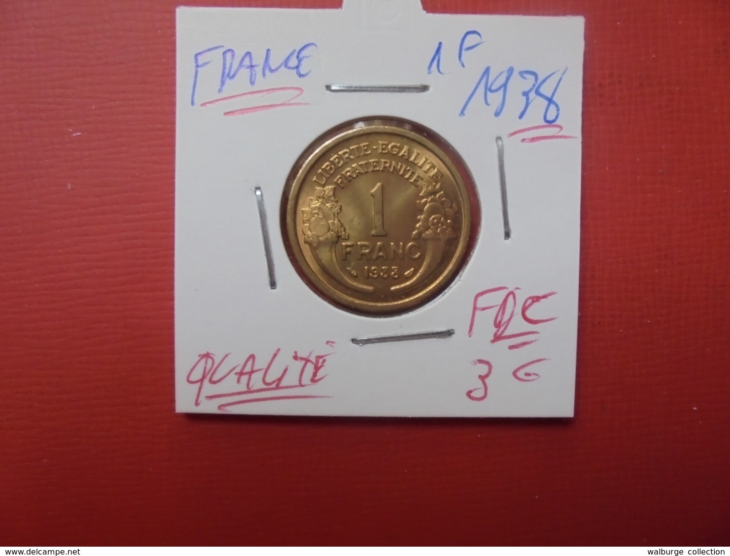 FRANCE 1 FRANC 1938 QUALITE FDC !!! - Otros & Sin Clasificación