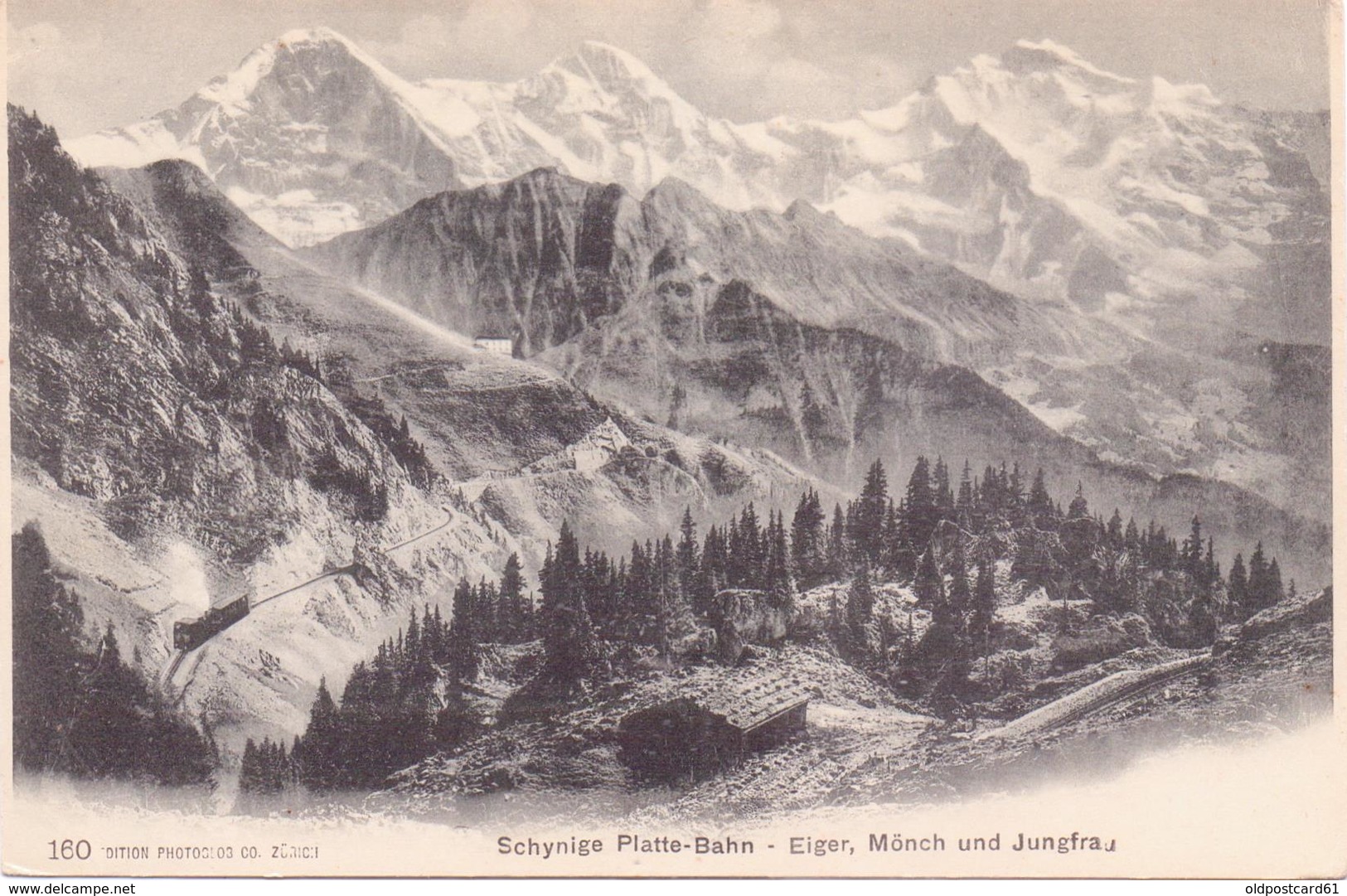 Seltene ALTE  AK  SCHYNIGE  PLATTE / K. Bern  - Bahn - Ca. 1905 - Berne