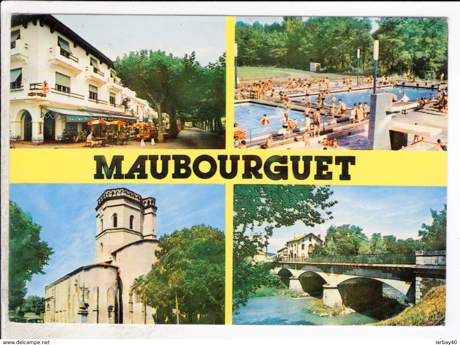 Cp Carte Postale  - Maubourguet Les Allees Labarnes La Piscine Ect - Maubourguet