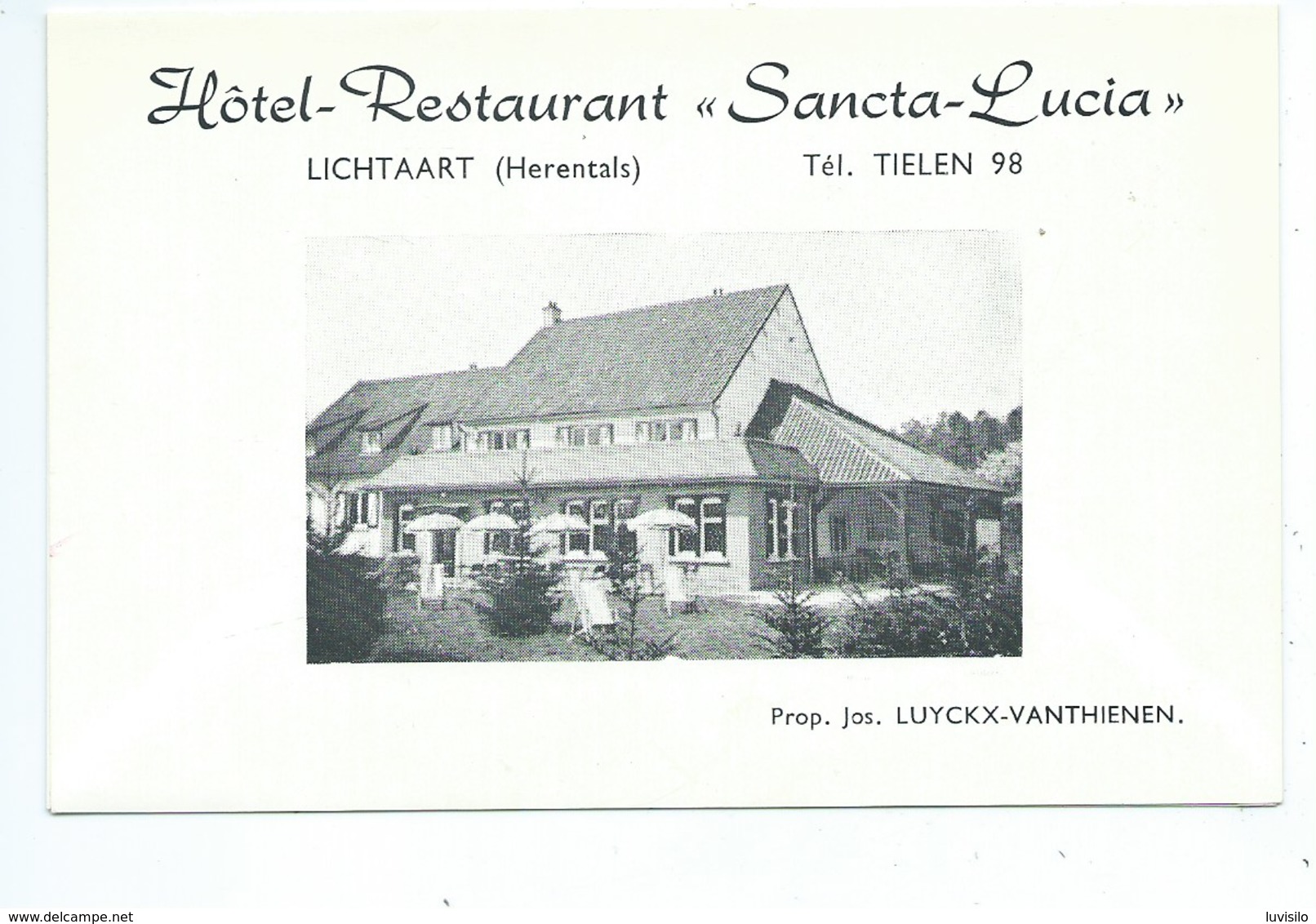 Lichtaart Sancta Lucia ( Document En 4 Volets Au Format CPA ) - Kasterlee