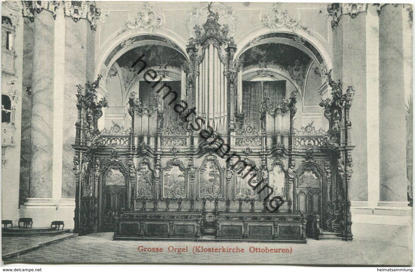 Ottobeuren - Klosterkirche - Grosse Orgel - Verlag Gebr. Metz Tübingen - Kirchen U. Kathedralen