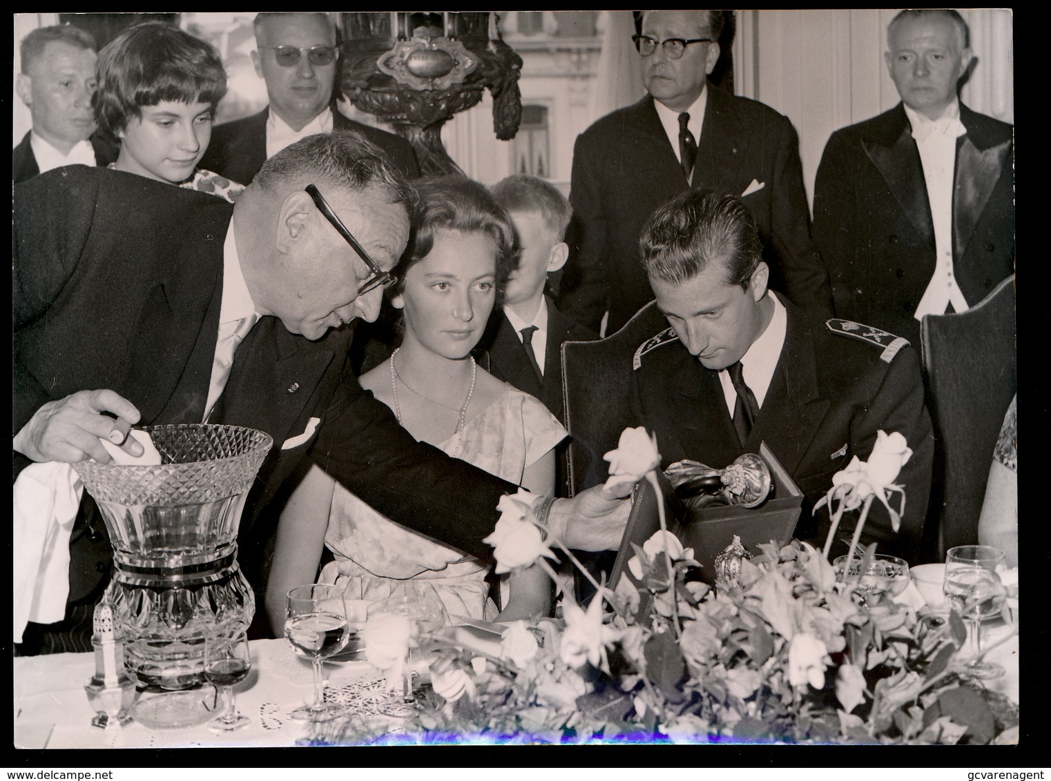 FOTO 18 X 13 CM - LA JOYEUSE ENTREE DES PRINCES A LIEGE   11/6/59 - Familles Royales