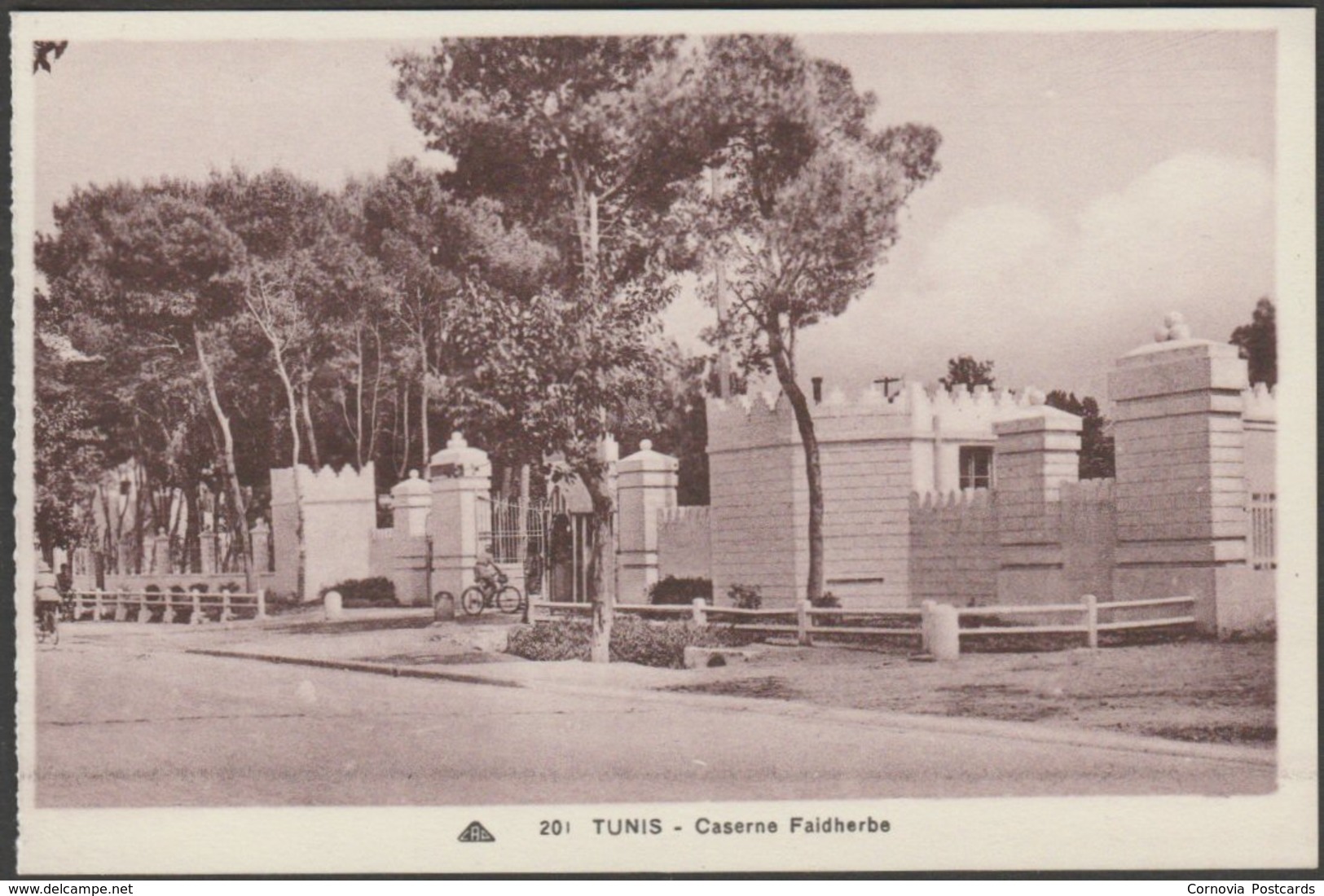 Caserne Faidherbe, Tunis, C.1930 - Younès CPA - Tunisia