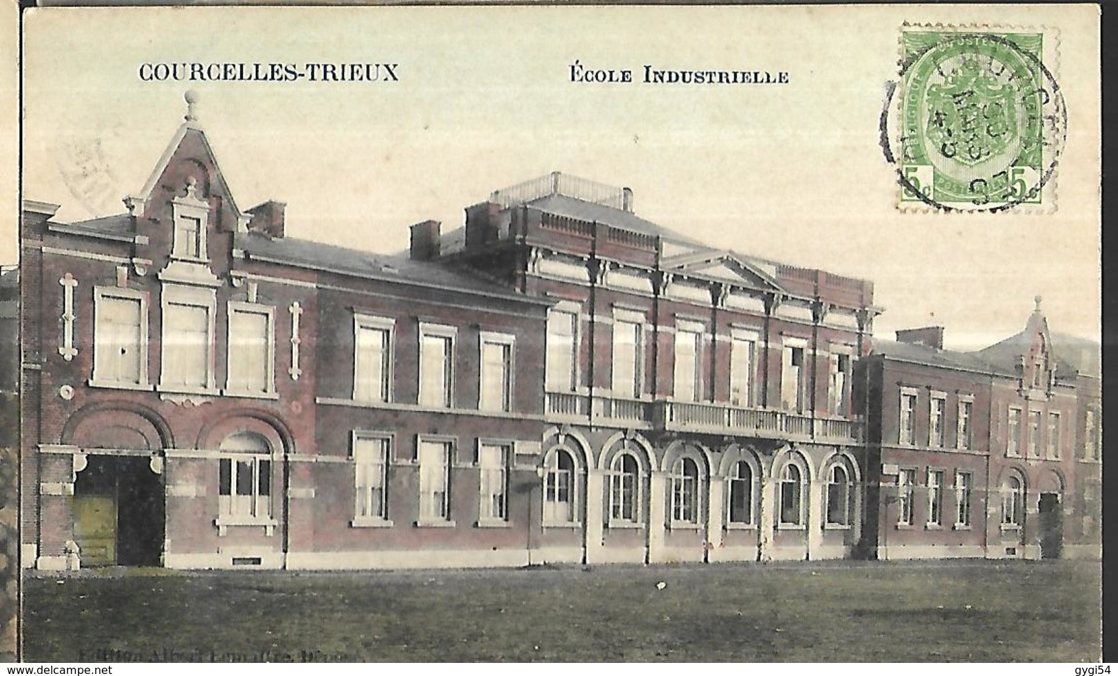 BELGIQUE     COURCELLES     MAISON D ' ALEXANDRE PIERON     NEGOCIANT EN GROS       édition Albert Lemaître - Courcelles