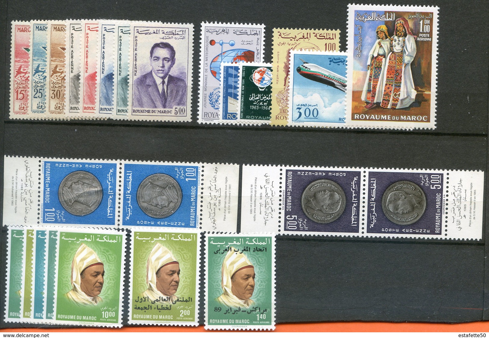 Maroc; PA 1957 à 1989 Années Complètes ;n°103 à 125;NEUFS**,avec 117A Et 118A;Morocco,Marruecos - Maroc (1956-...)