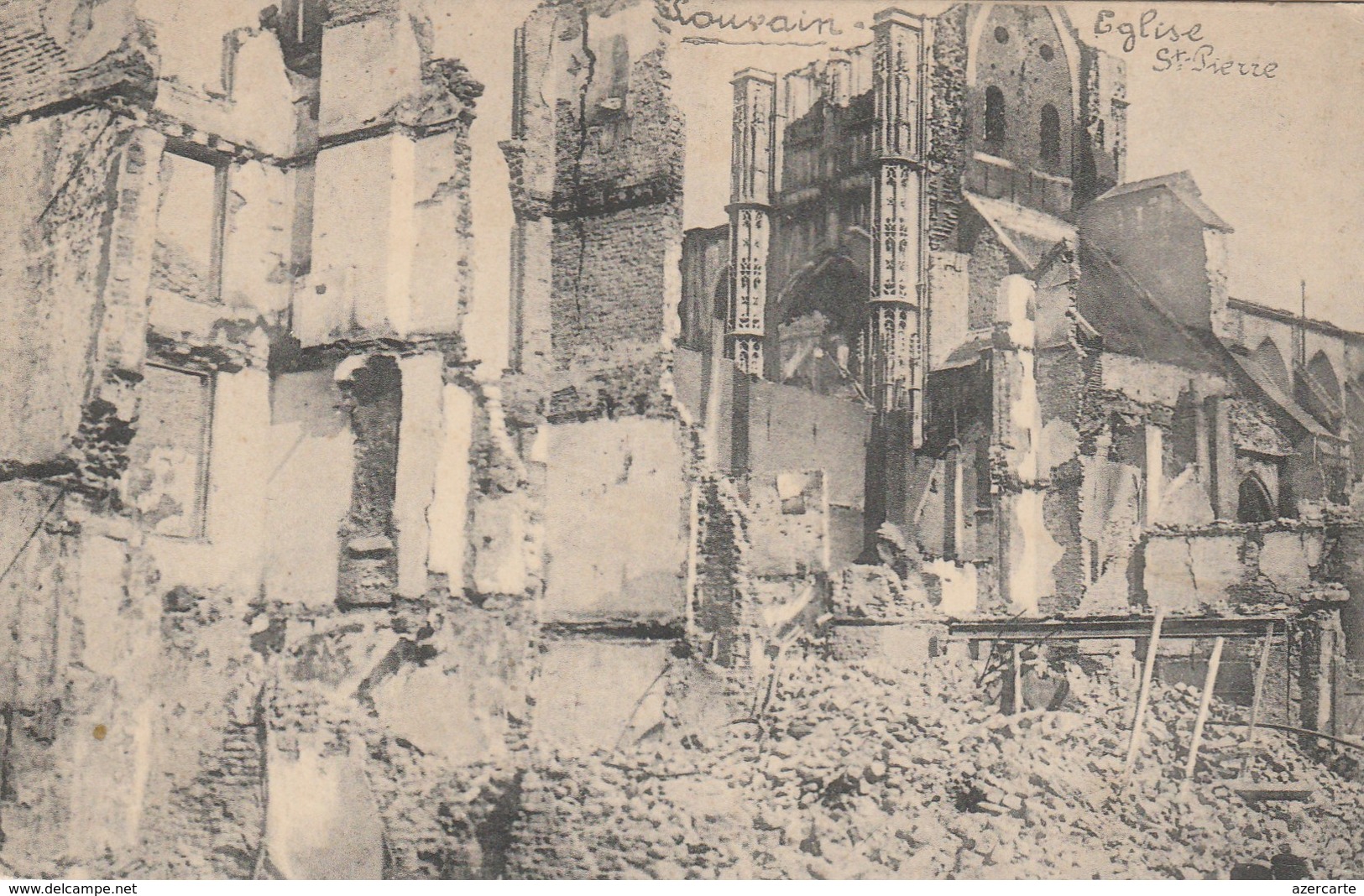 Louvain, Leuven ,église  St Pierre, ( Guerre  1914 ) - Leuven