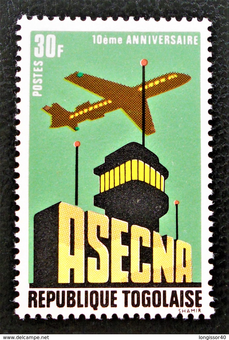 10 EME ANNIVERSAIRE DE L'A.S.E.C.N.A 1971 - NEUFS * - YT 714 - MI 874 - Togo (1960-...)