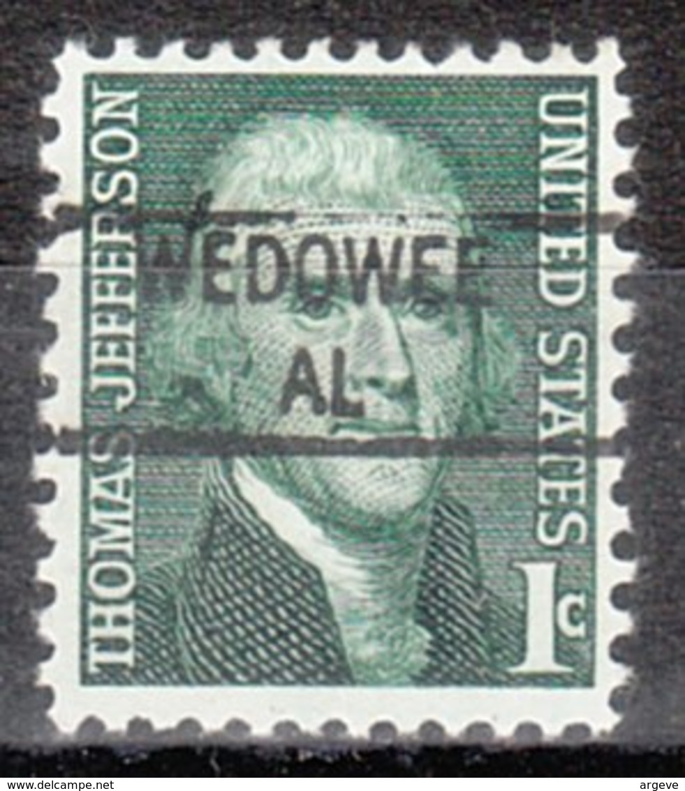 USA Precancel Vorausentwertung Preo, Locals Alabama, Wedowee 841 - Precancels