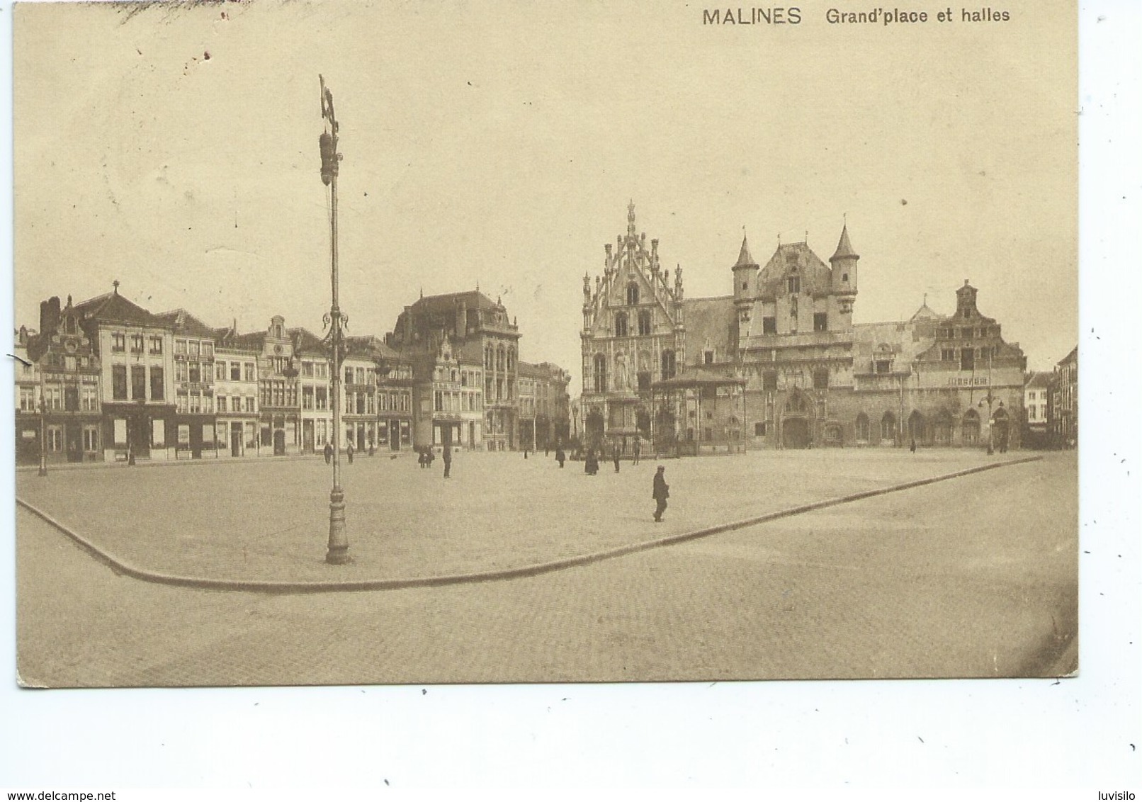 Mechelen Malines Grand Place Et Halles - Malines