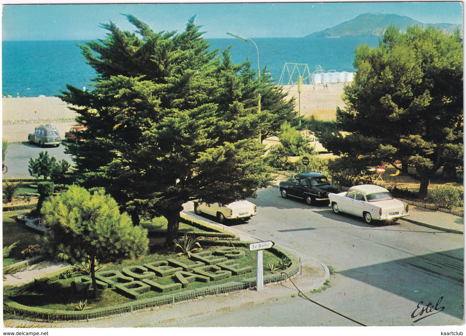 Argeles S/Mer: SIMCA ARIANE, ARONDE, ARONDE 1300 - Le Rond-Point - Plage - Toerisme