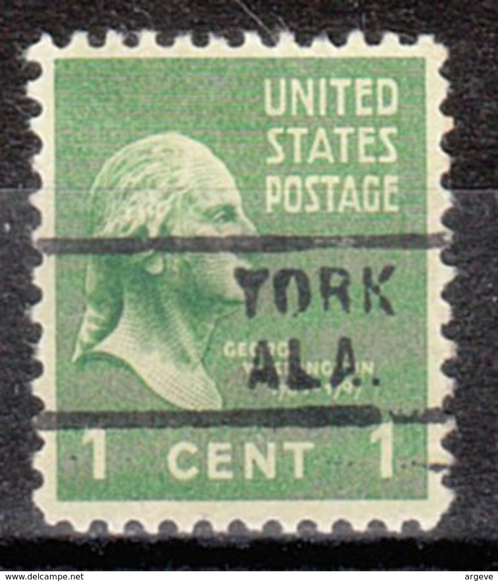 USA Precancel Vorausentwertung Preo, Locals Alabama, York 729 - Préoblitérés