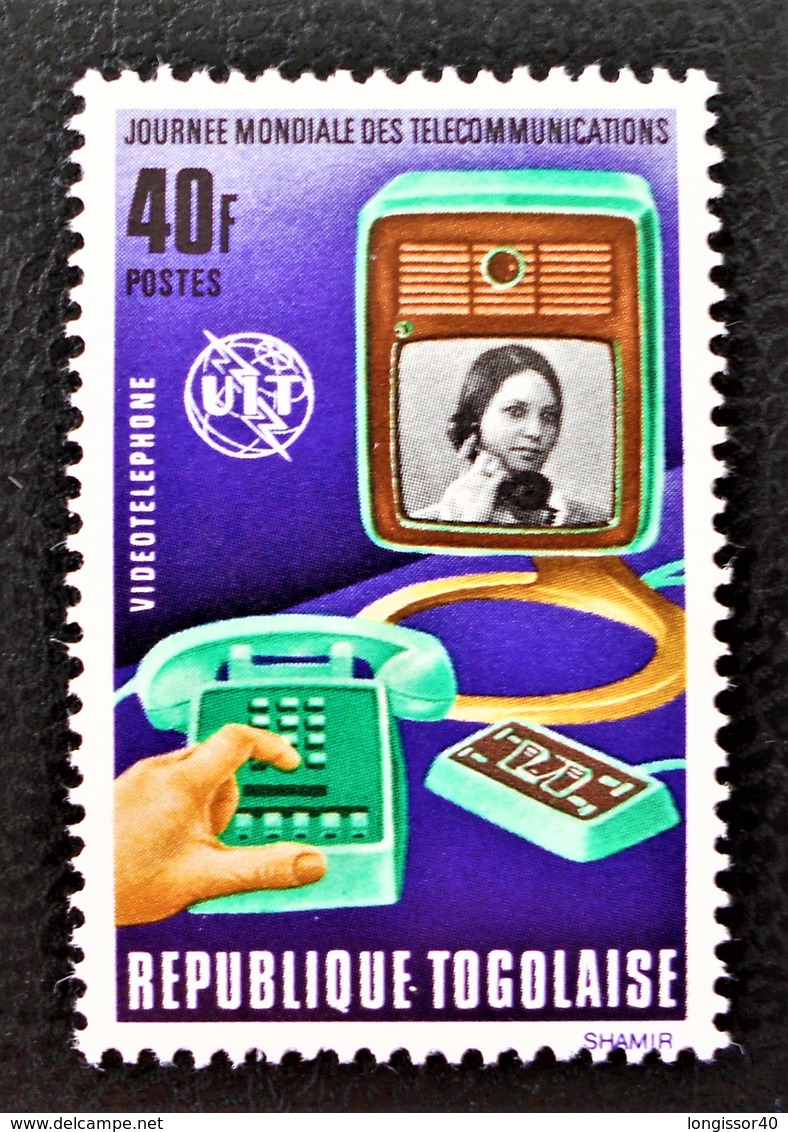 JOURNEE MONDIALE DES TELECOMS 1972 - NEU F * - YT 746 - MI 927 - Togo (1960-...)