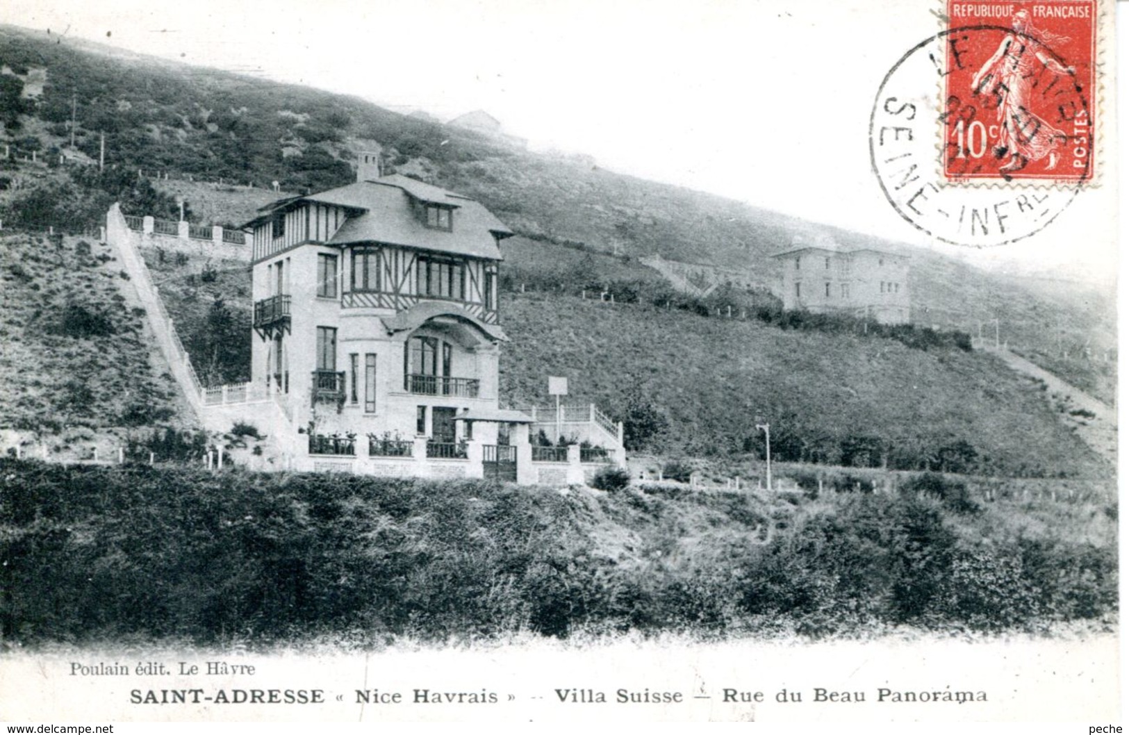 N°67751 -cpa Sainte Adresse -villa Suisse- Rue Du Beau Panoramae -Nice Havrais- - Sainte Adresse