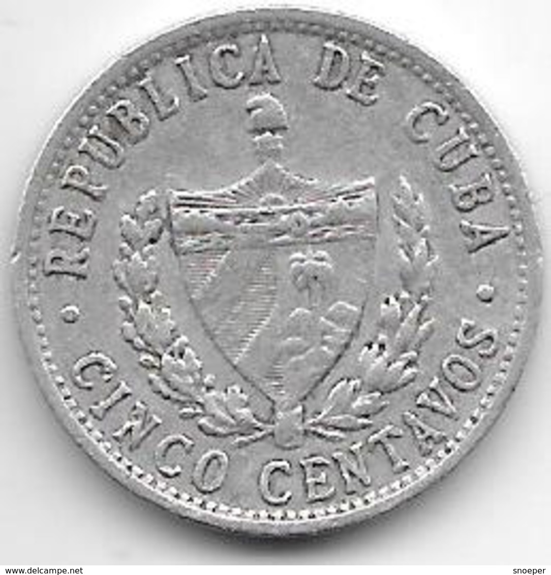 *cuba 5 Centavos 1971  Km 34 Xf+ - Cuba