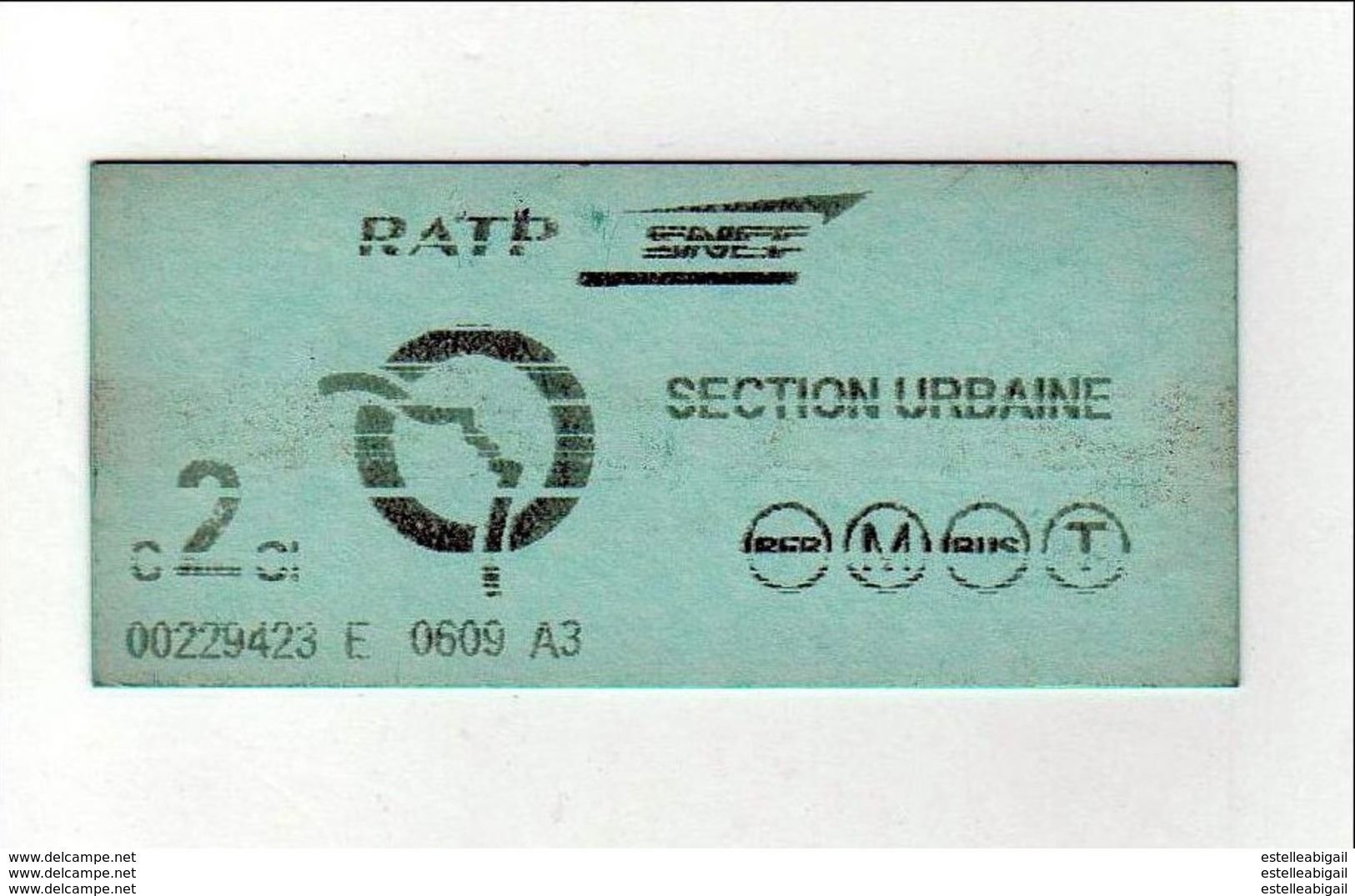 Ticket   RATP - Europe