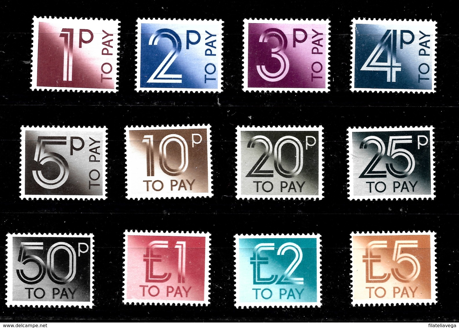 Serie De Inglaterra Nº Yvert T-86/97 ** - Revenue Stamps