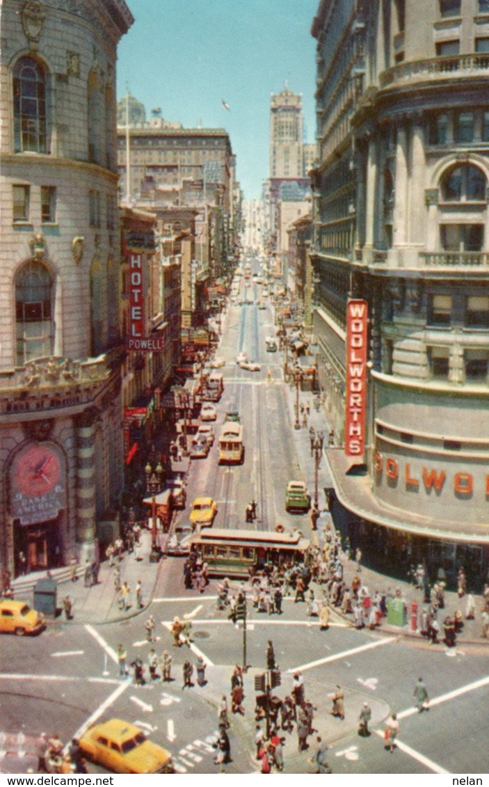 POWELL AT MARKET STREET-SHOWING TURNTABLE-SAN FRANCISCO - San Francisco