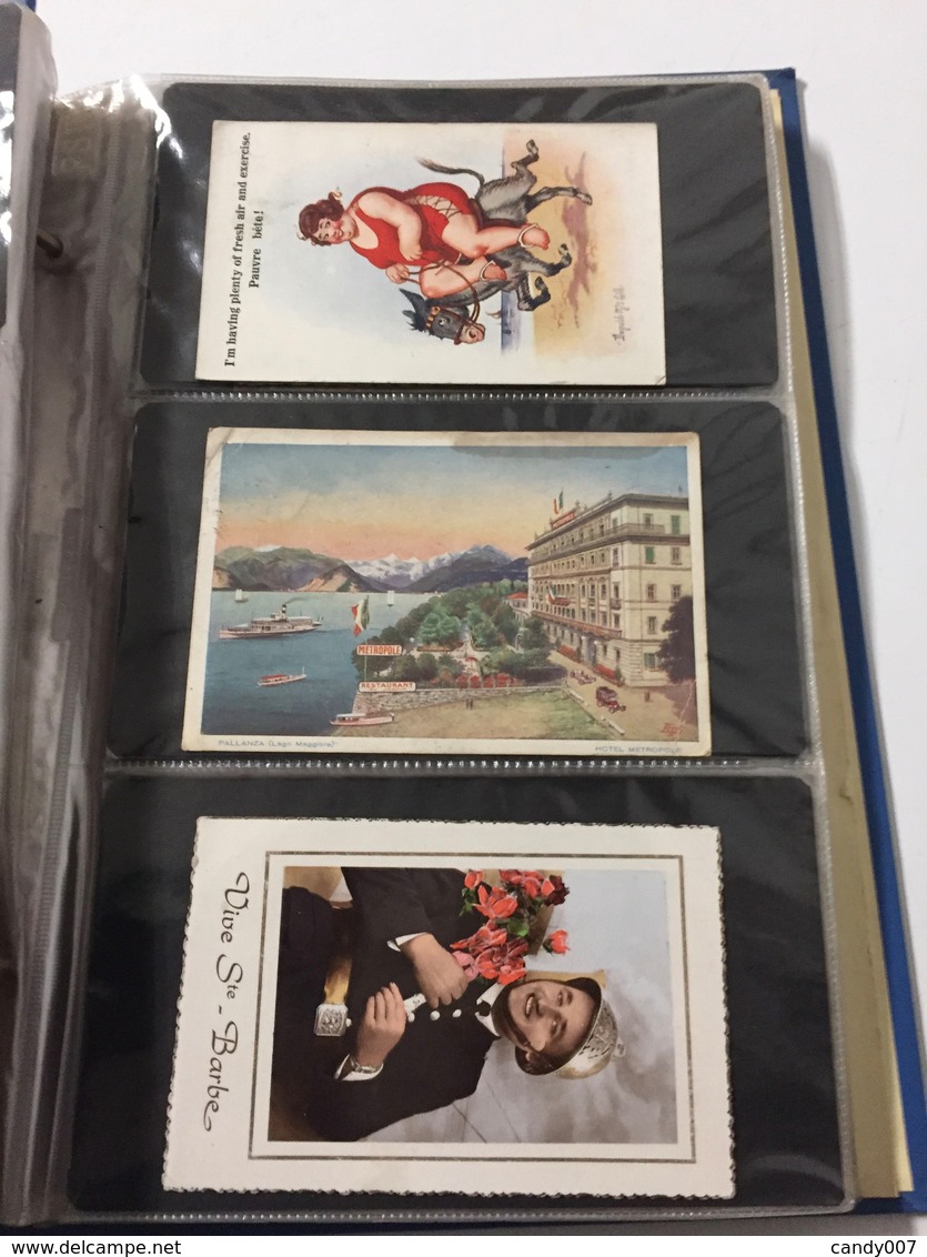 Lot de carte postal +-1000 pc non triée venant d'un vide grenier dans leurs jus