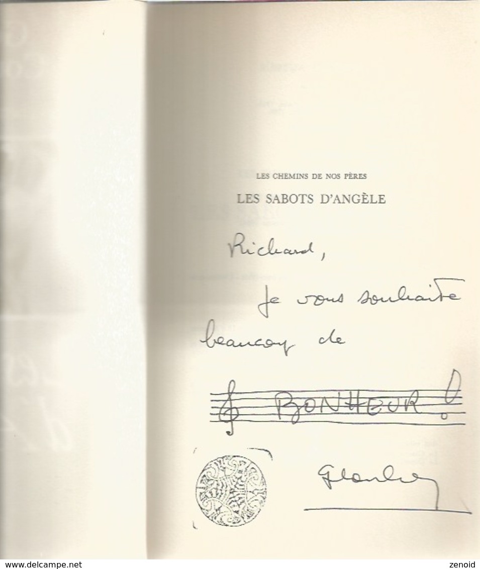 Dédicace De Georges Coulonges - Les Sabots D'angèle - Autographed