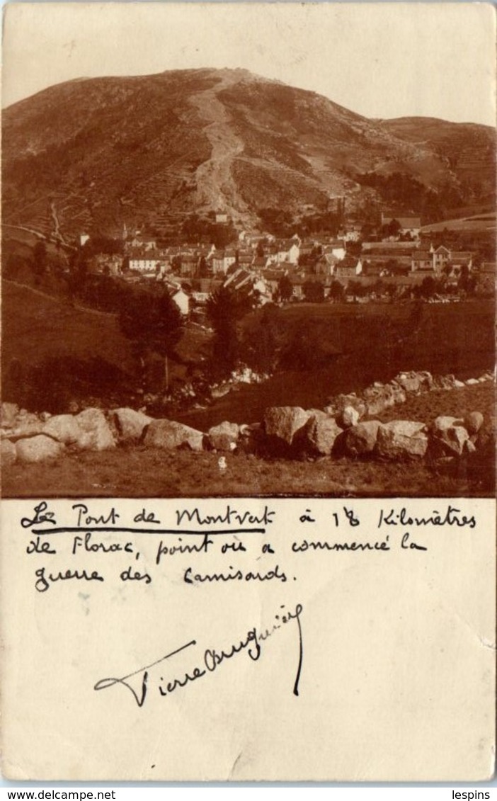 48 - Le Pont De MONTVERT --  Carte Photo - RARE - Other & Unclassified