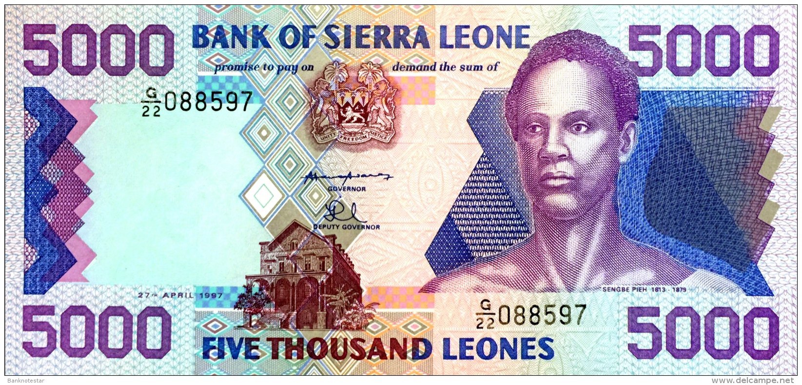 Sierra Leone 5.000 Leones, P-21c (27.4.1997) - UNC - Sierra Leone