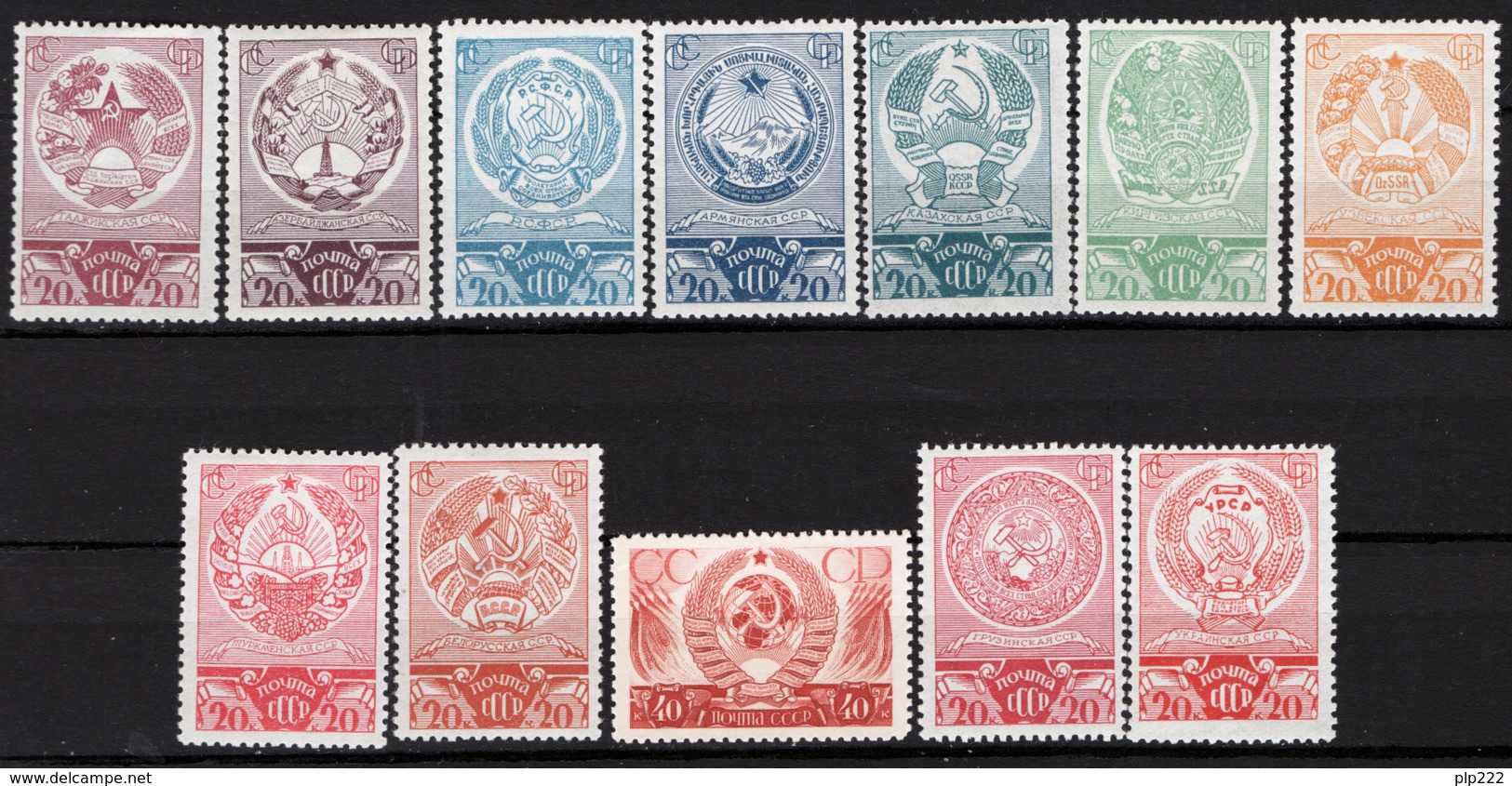 Russia 1938 Unif. 635/46 */MH VF/F - Nuovi