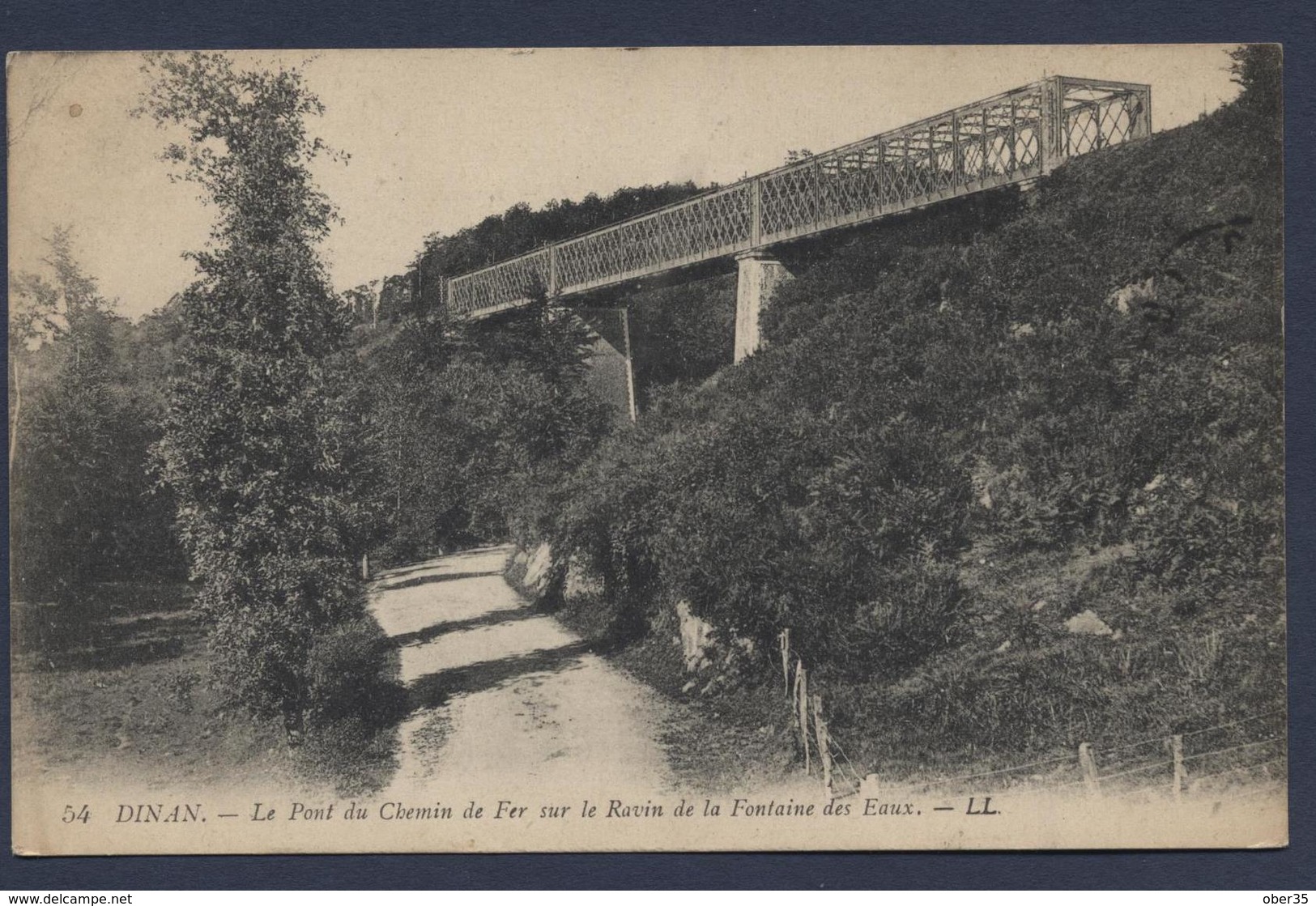 Dinan Le Pont De Chemin De Fer Sur Le Ravin De La Fontaine Des Eaux - Dinan