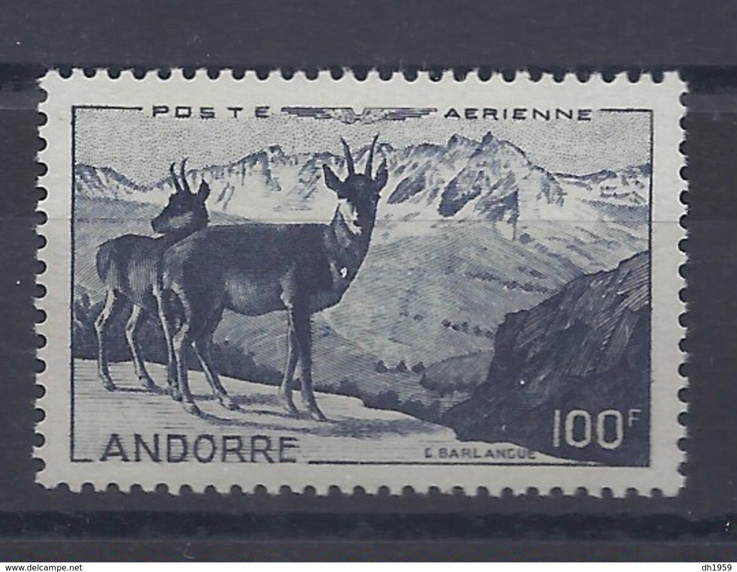 POSTE AERIENNE YT PA 1  ANDORRE FRANCAIS  1950  ** - Poste Aérienne