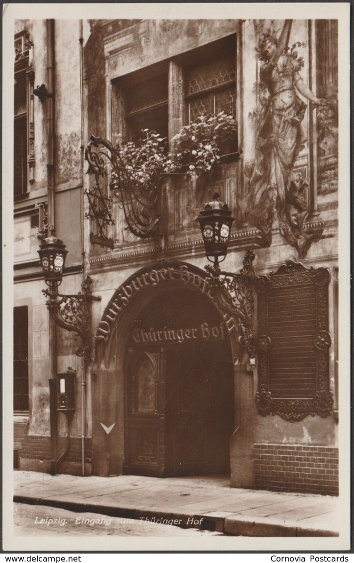 Eingang Zum Thüringer Hof, Leipzig, Sachsen, C.1930s - Cramer Foto-AK - Leipzig