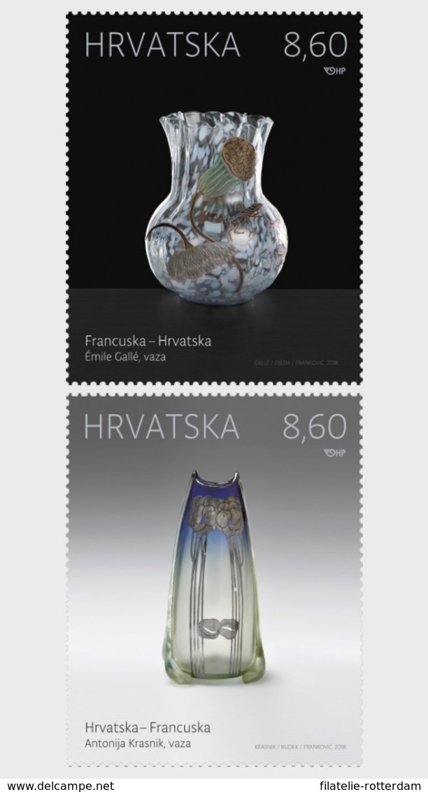 Kroatië / Croatia - Postfris / MNH - Complete Set Joint-Issue Frankrijk-Kroatië 2018 - Kroatië