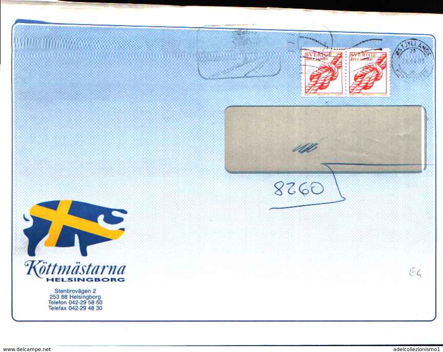 69356) SVEZIA-LETTERA CON 2 NODO BREV INRIKES 28-4-2003 - 1930- ... Rollen II