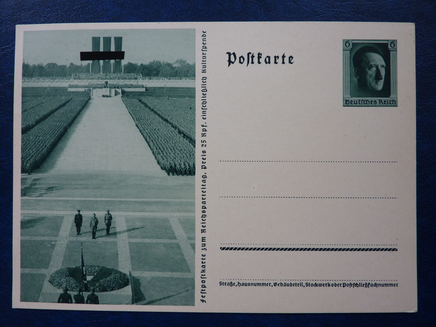 Fest-Postkarte Zum Reichsparteitag 1937, Hitler, Ungebraucht, Deutsches Reich Ganzsache (D) - Sonstige & Ohne Zuordnung